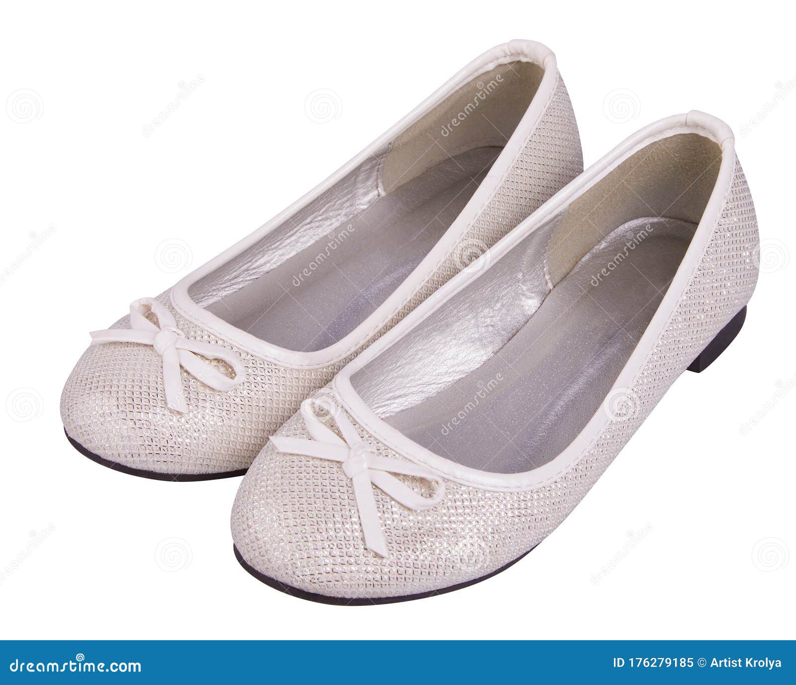 glitter flats silver