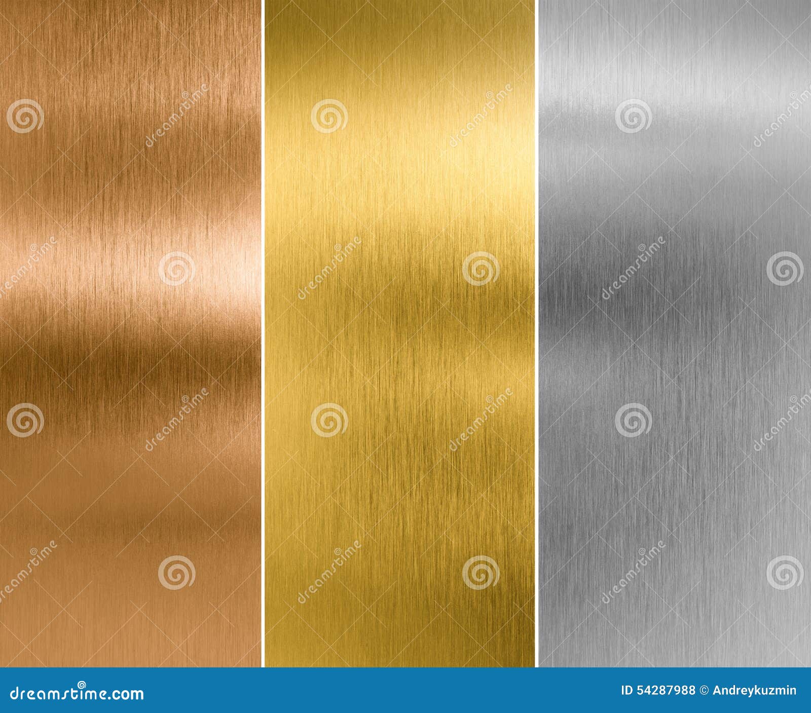 silver, gold and bronze metal texture backgrounds