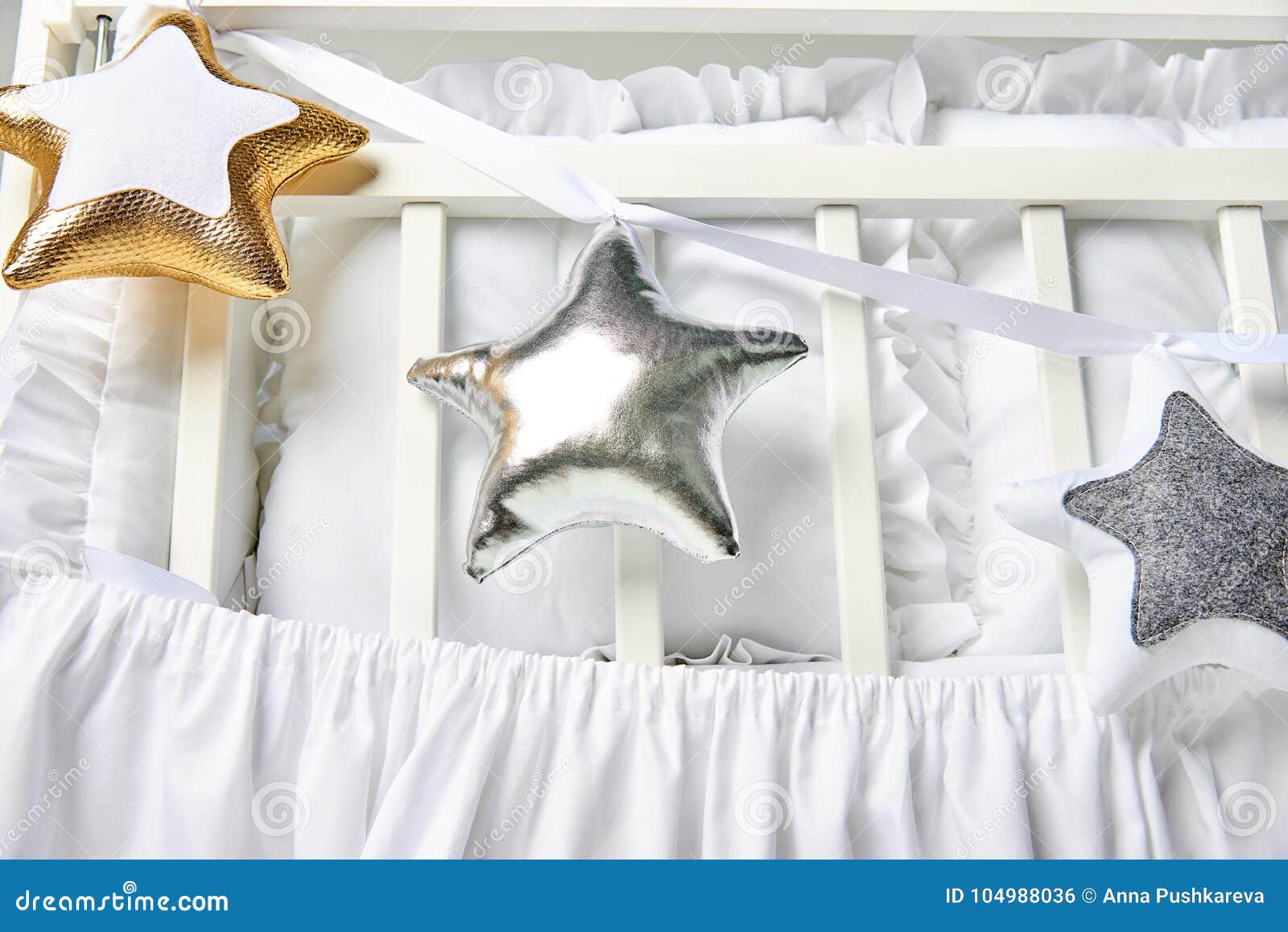 gold baby cot
