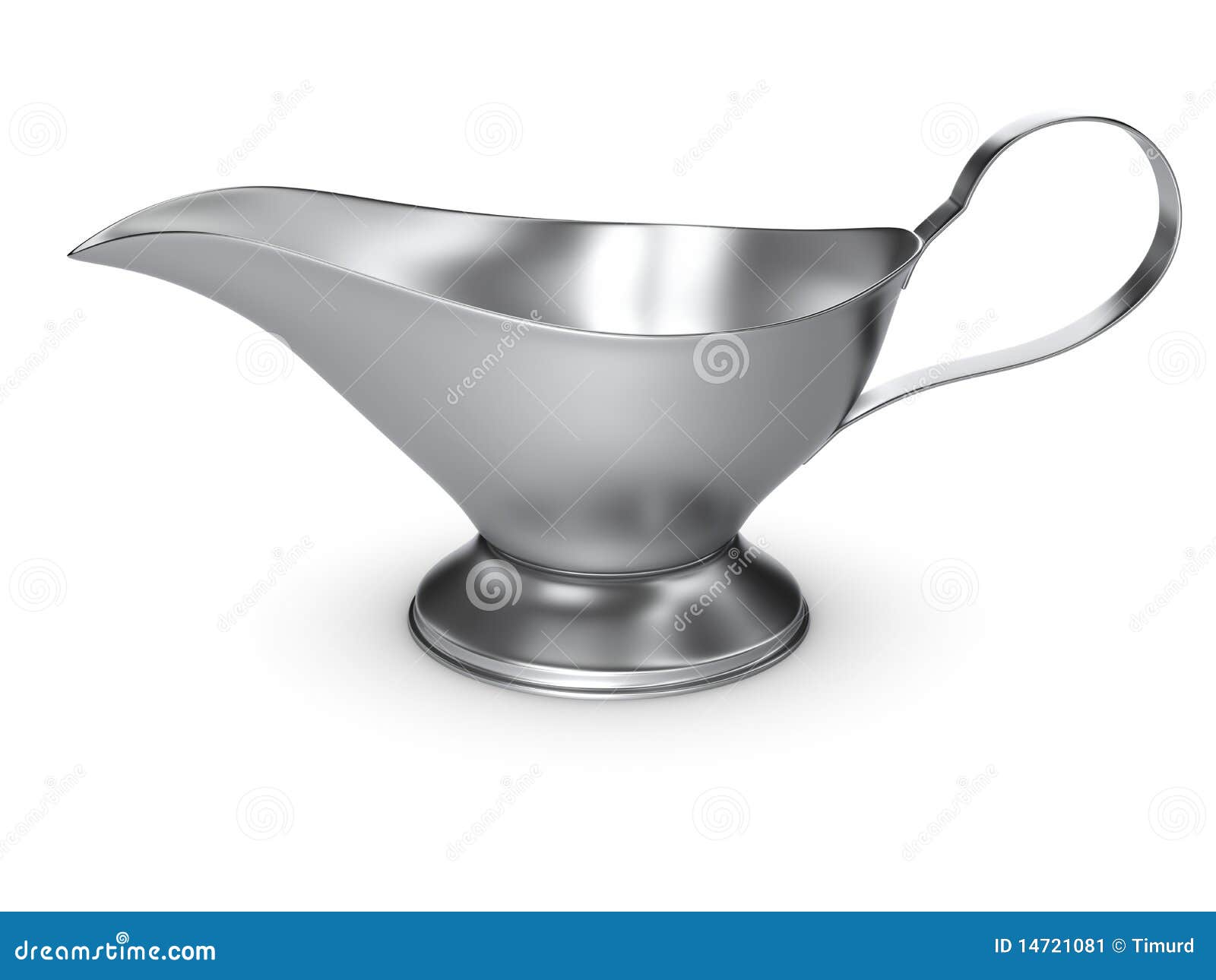 Gravy Boat Cartoon Character With Mascot Squinting With Board. Vector Illustration