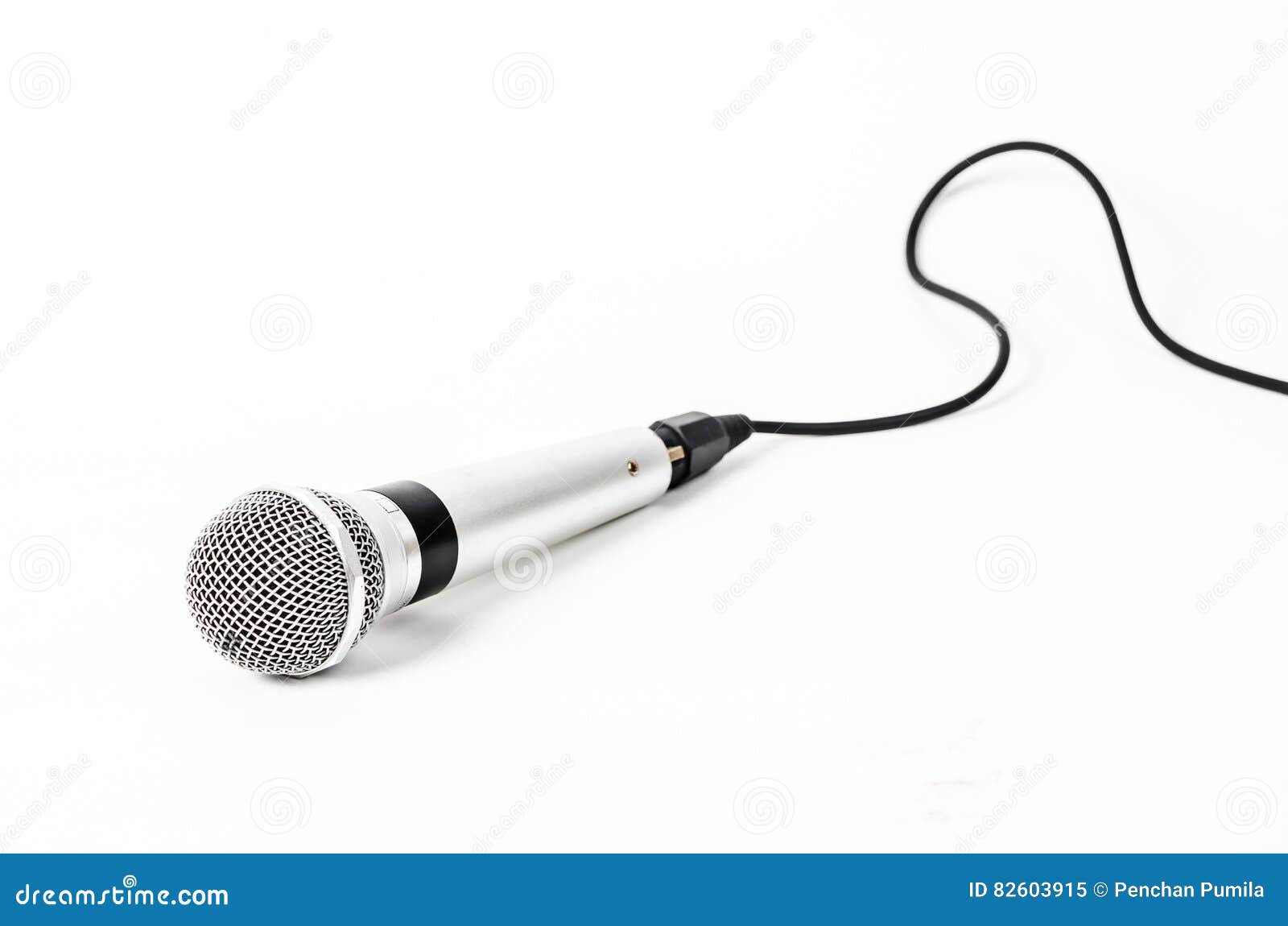 Silver Handheld Ball Head Microphone. Stock Image Image of popular