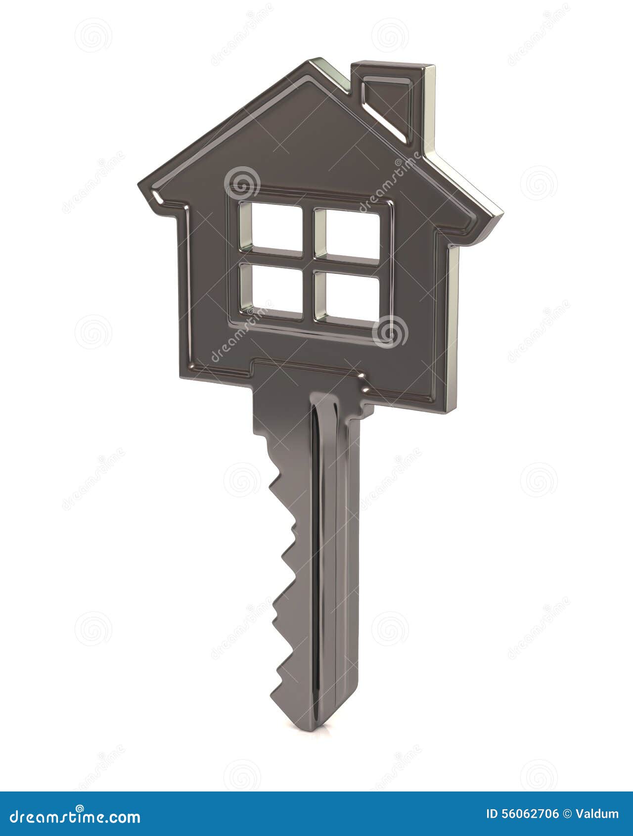 Silver House Key Stock Illustration Illustration Of Loan 56062706