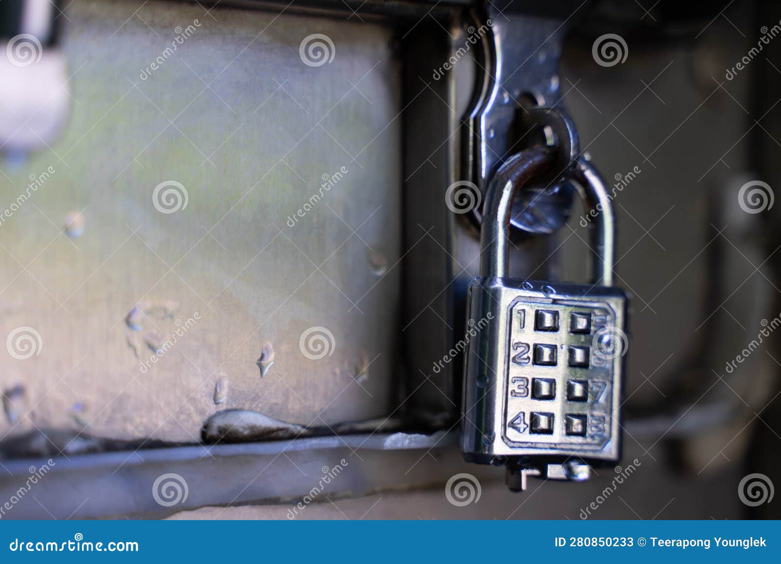 Silver Key with Code for Safe Storage Stock Image Image of icon, door 280850233