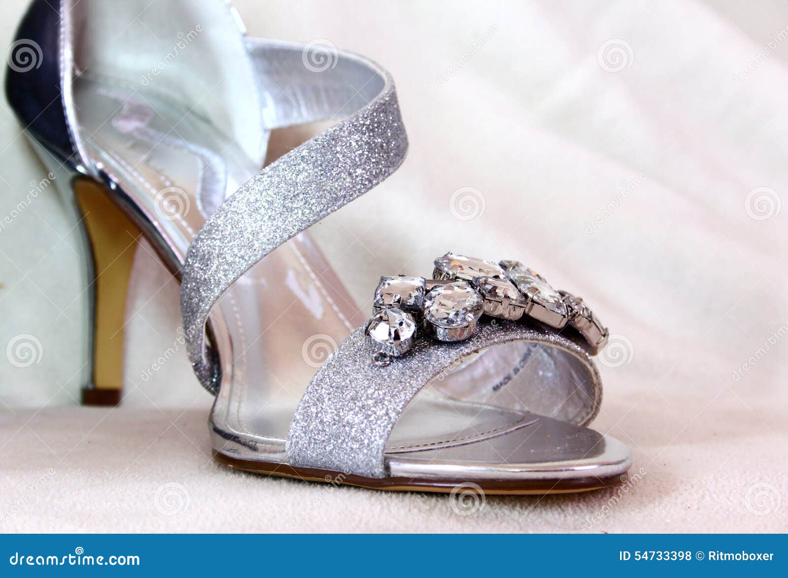 silver grey ladies shoes