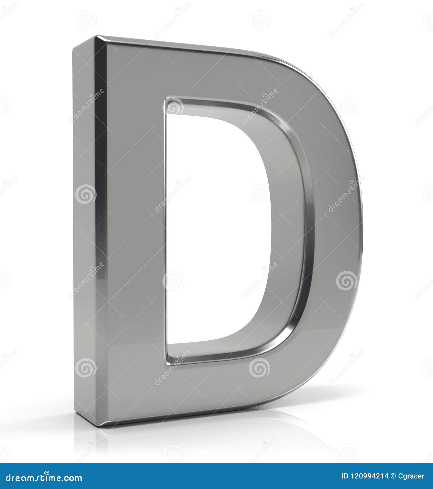 Silver letter D stock illustration. Illustration of silver - 120994214