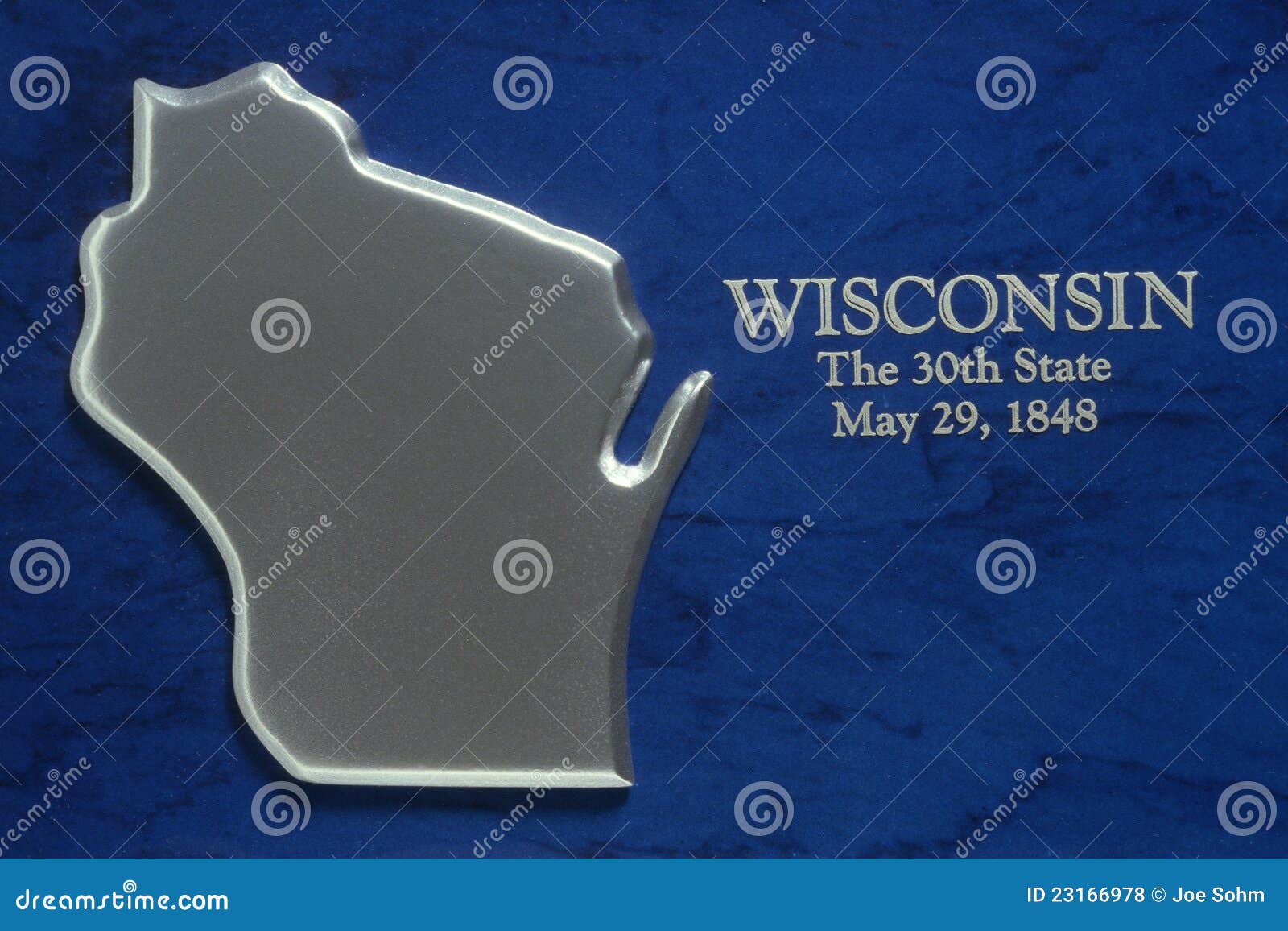 Silver Map of Wisconsin stock photo. Image of historical 23166978