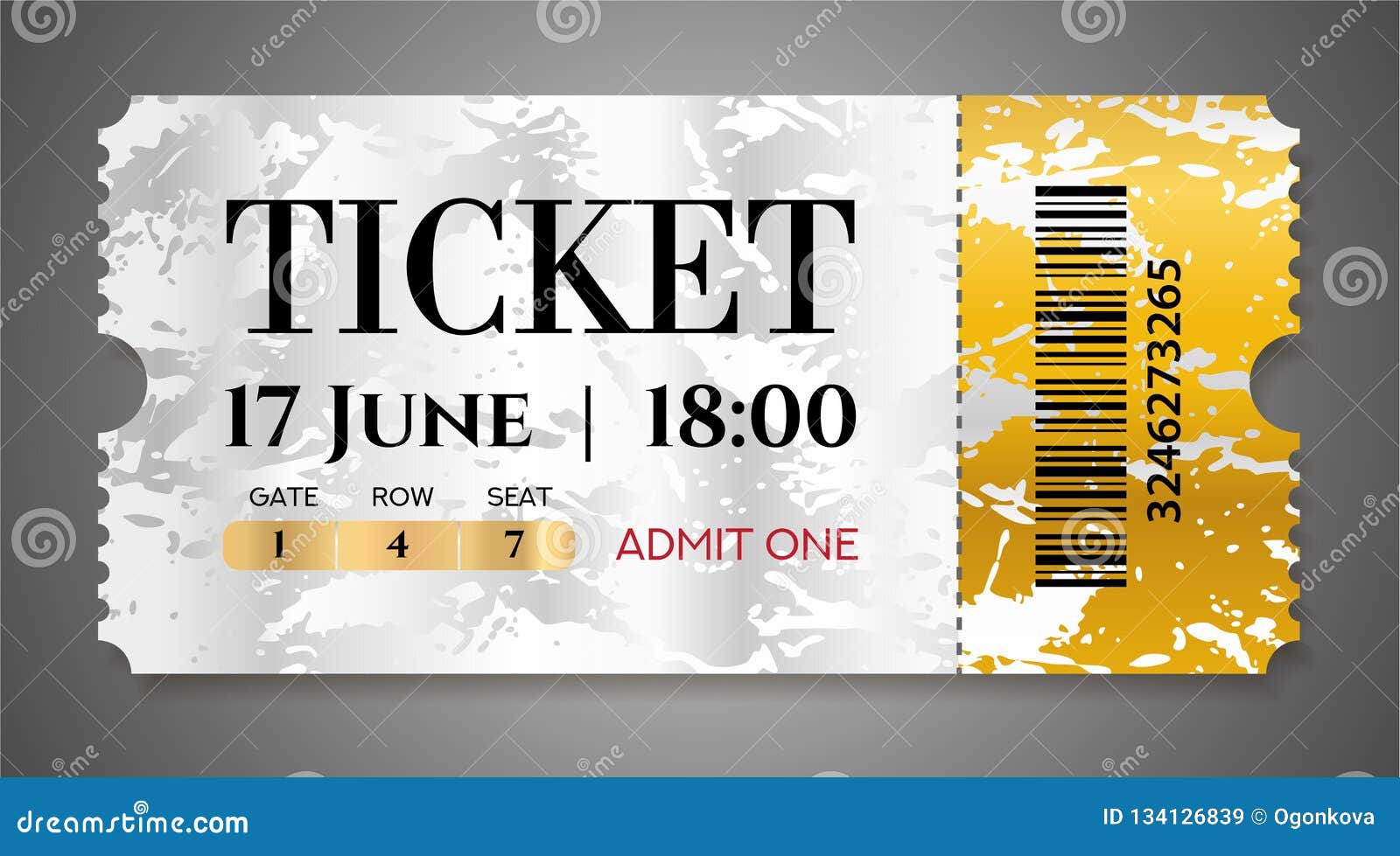 Admission Ticket Template Free