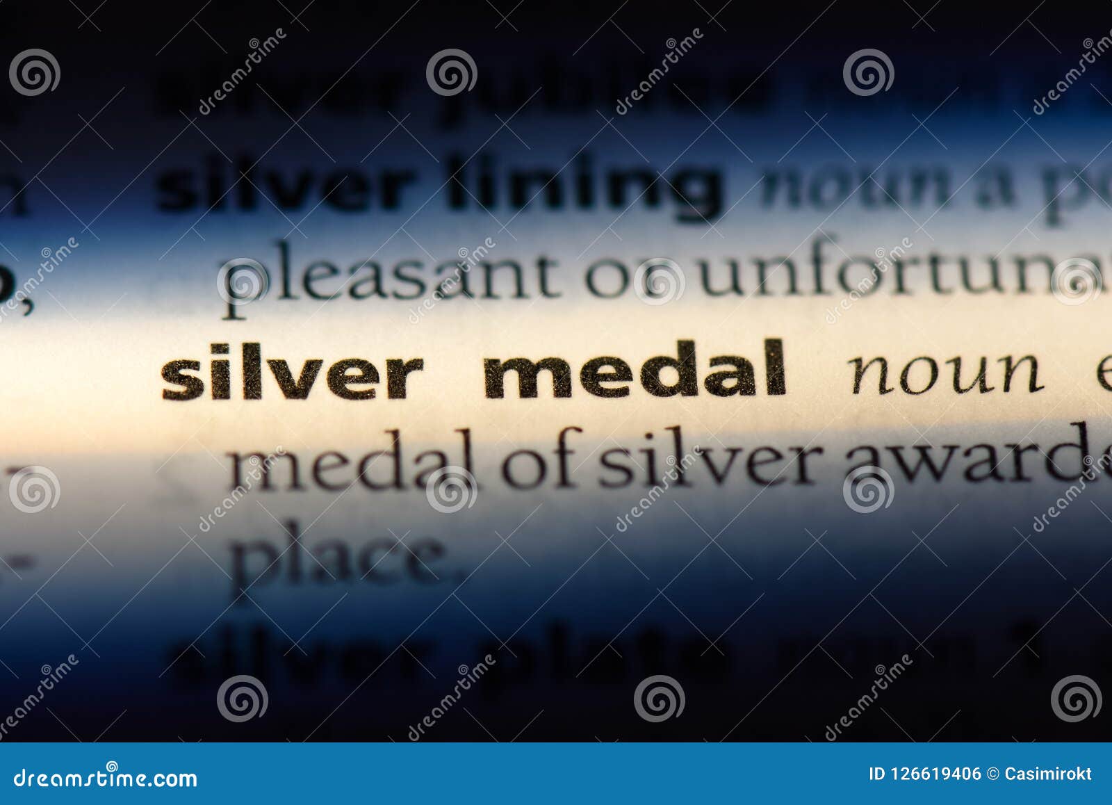 Silver medal stock photo. Image of writing, silver, paper 126619406