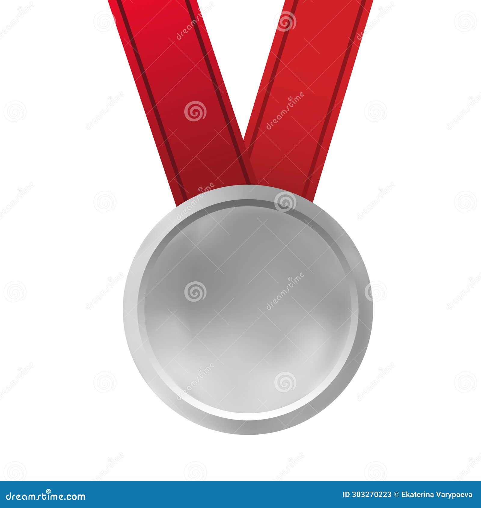 silver medal . silver 2nd place badge. sport game silver challenge award. red ribbon.  graphic 