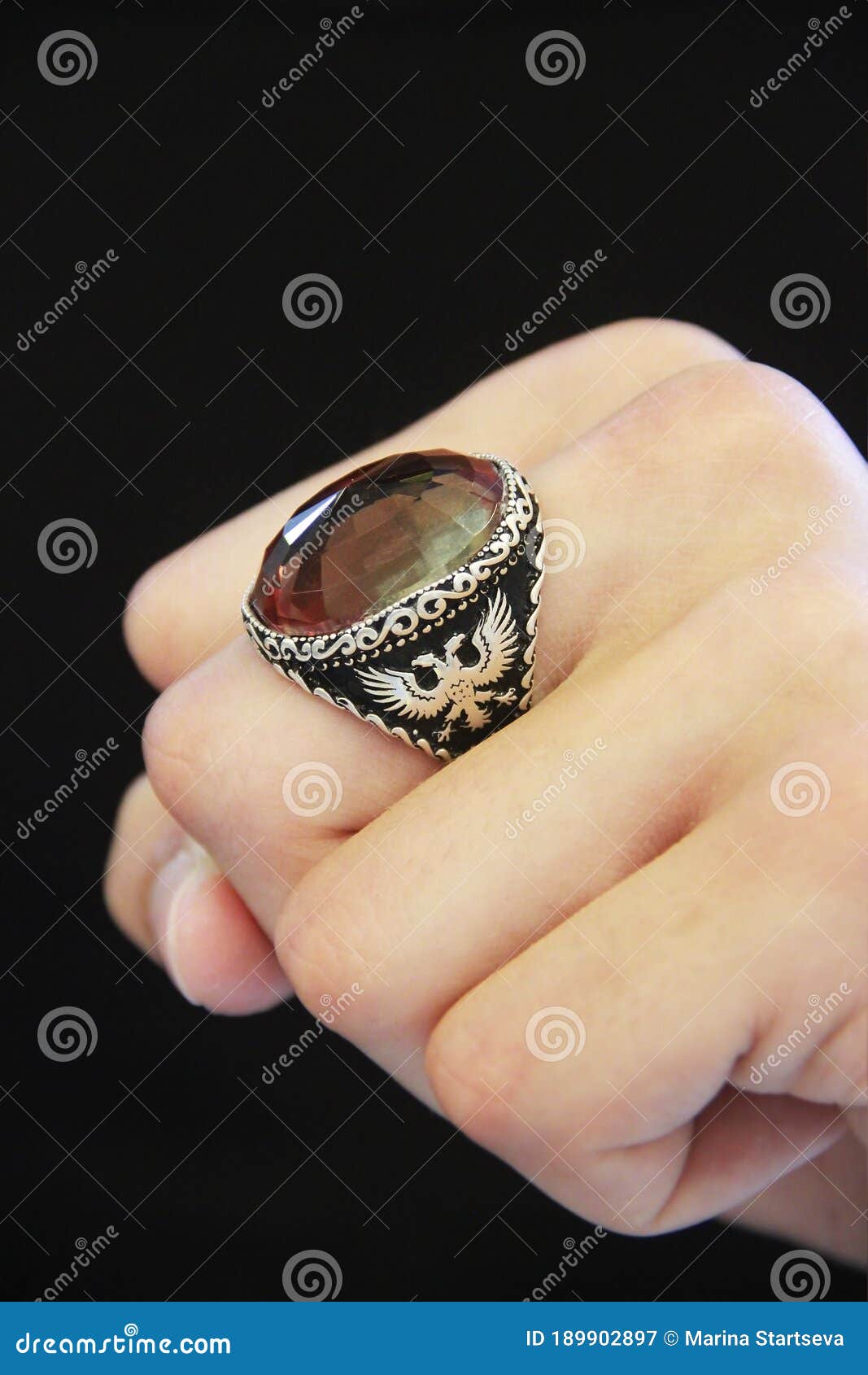 Brown and Cream Agate Navette Ring – Stacey Fay Designs