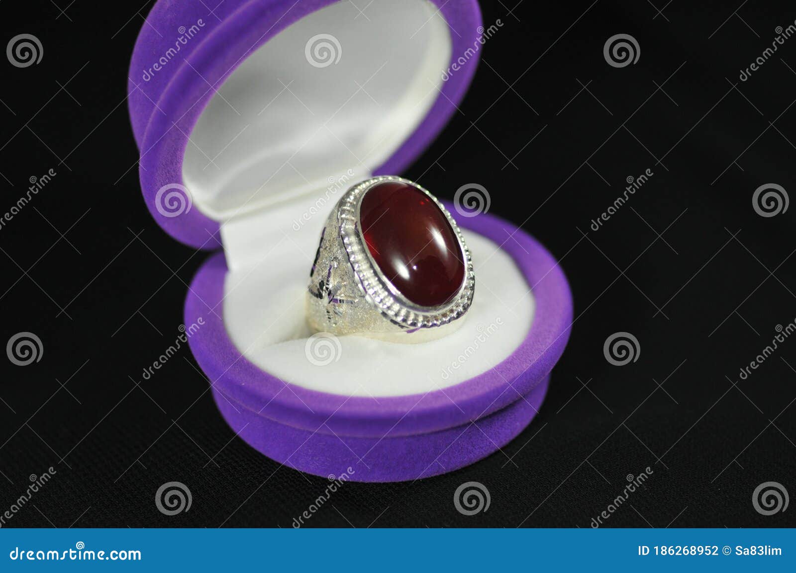 Sterling silver Turkish stone ring for men
