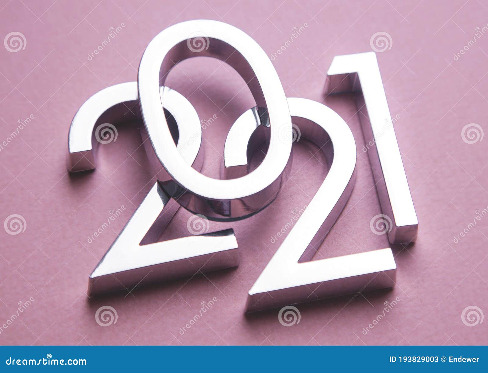 Silver Metal Numbers 2021 on Colored Background Stock Image Image of future, celebration