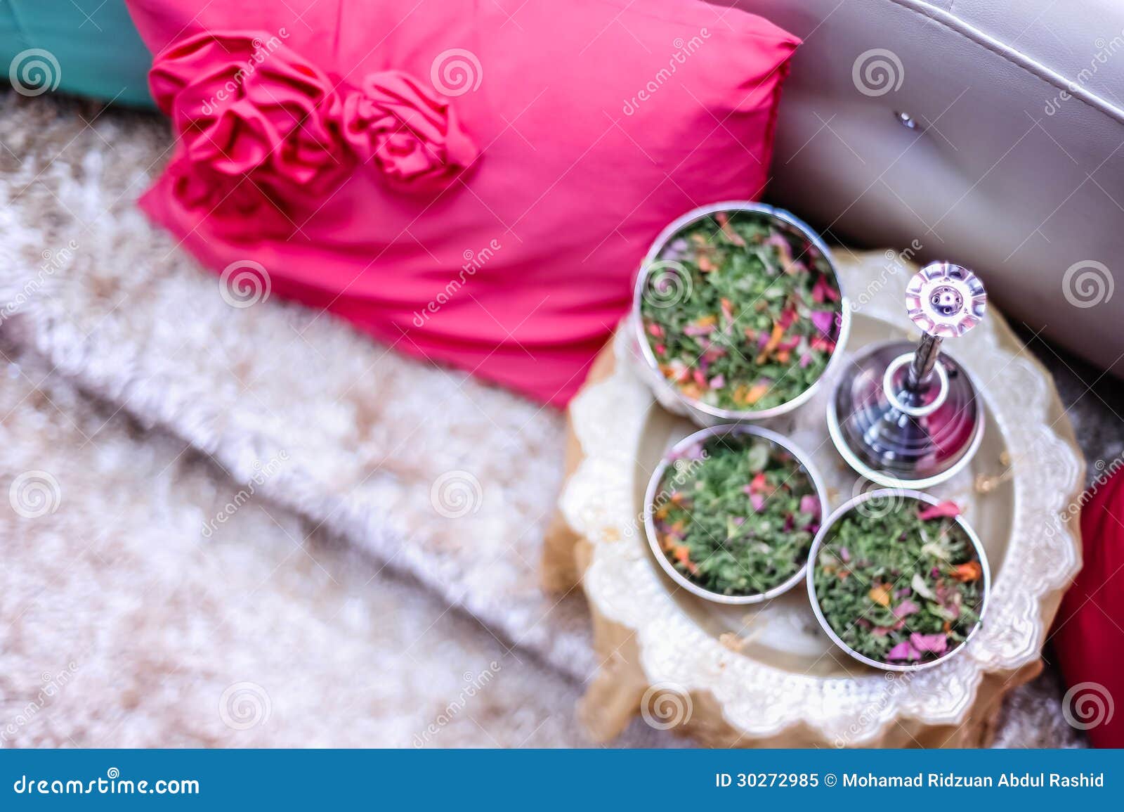 Potpourri Silver Bowls and Fragrance Pot Stock Image Image of colors