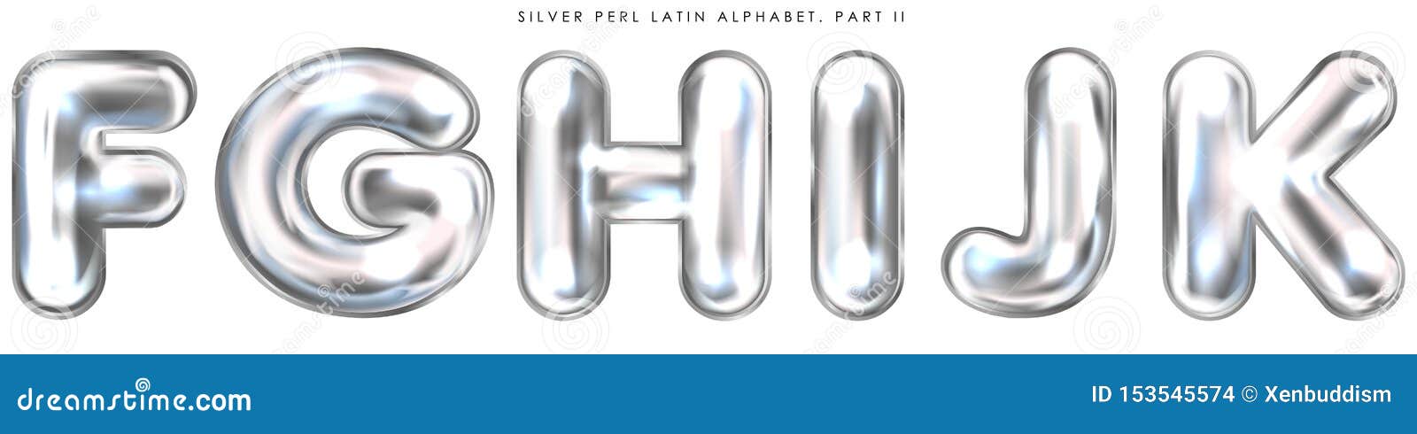 silver perl foil balloon, inflated alphabet s f-g-h-i-j-k