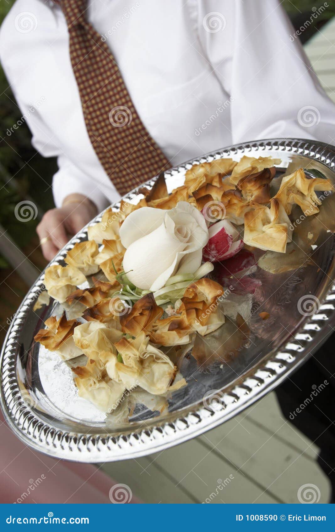 Silver Platter of Appetizers Stock Photo Image of server, celebration 1008590