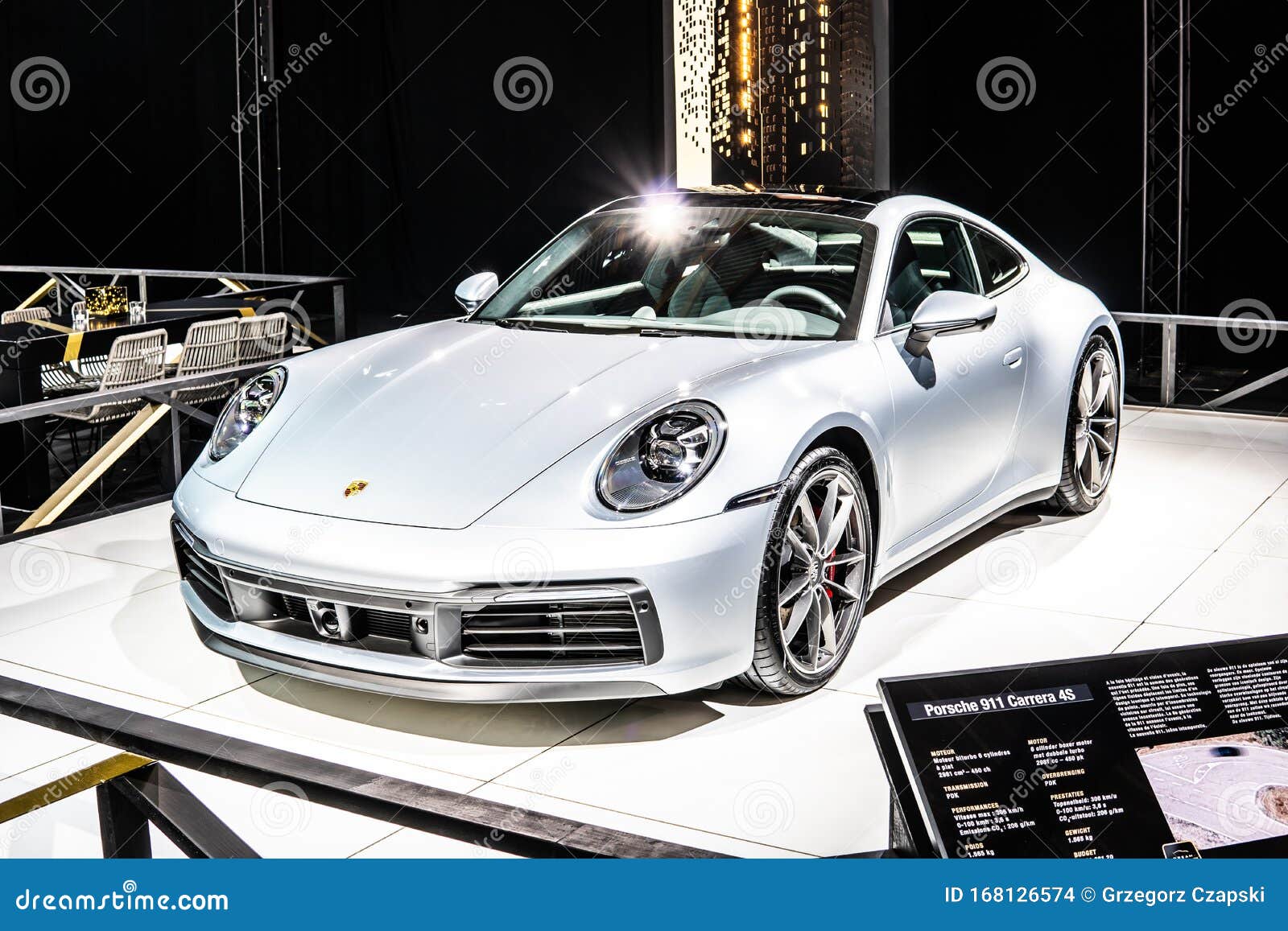 Silver Porsche 911 Carrera 4S, Brussels Motor Show, Dream Cars, 991 Series,  7th Generation, Supercar Built by Porsche Editorial Stock Image - Image of  modern, european: 168126574