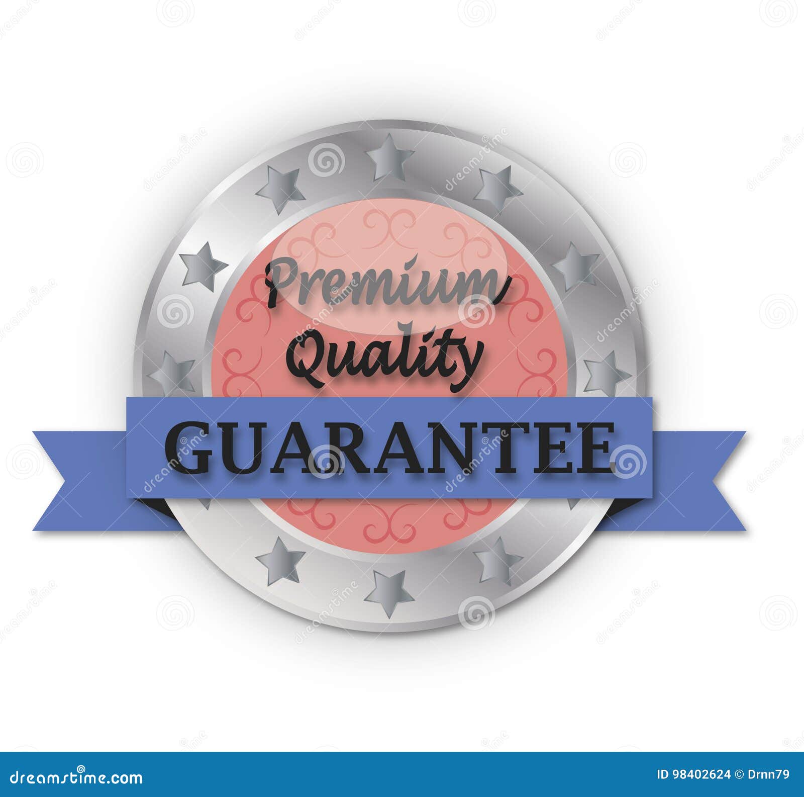 Premium Quality Guarantee Button Stock Illustration Illustration of