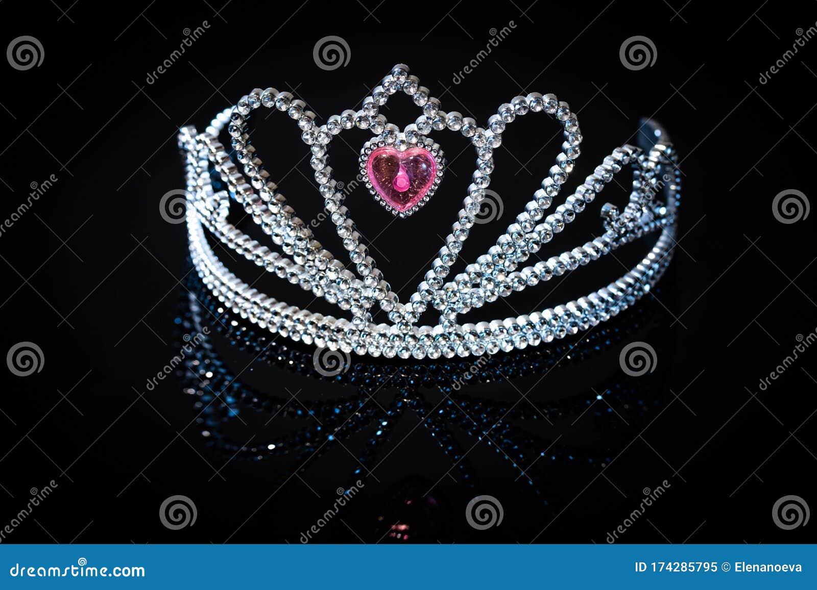 Silver Princess Crown on the Black Background Stock Image Image of fashion, jewelry 174285795