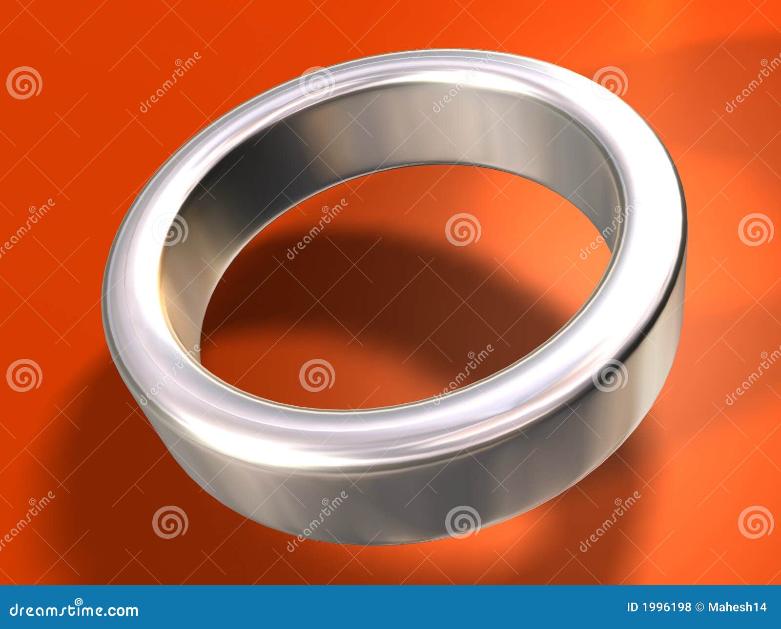 Silver Ring stock illustration. Illustration of lady, metal 1996198