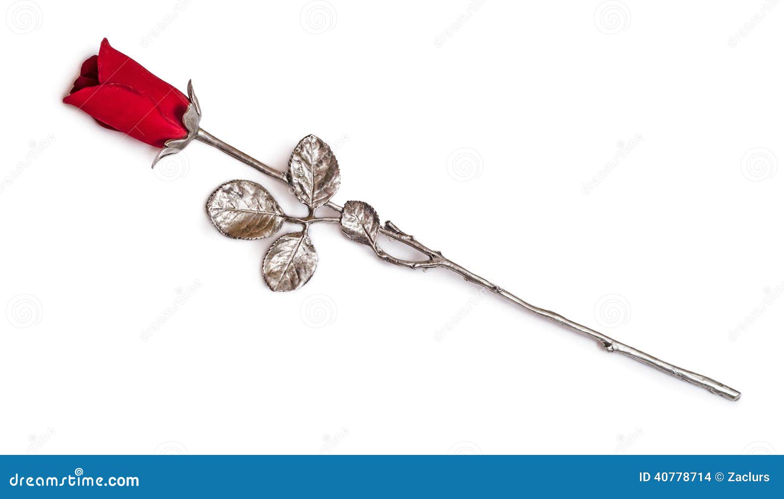 Silver rose stock photo. Image of background, gift, leaf 40778714