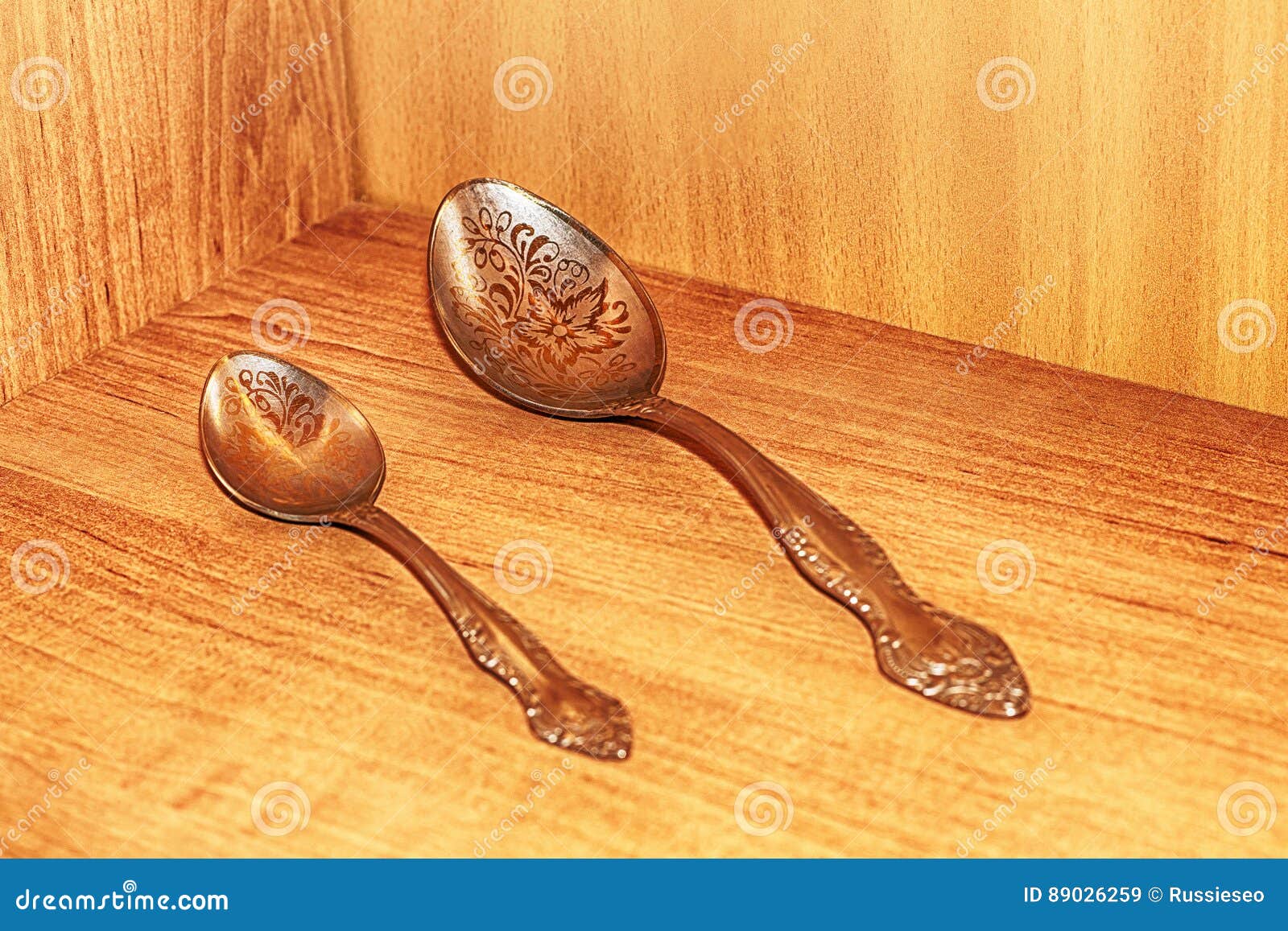 Silver spoons stock image. Image of silverware, kitchen 89026259