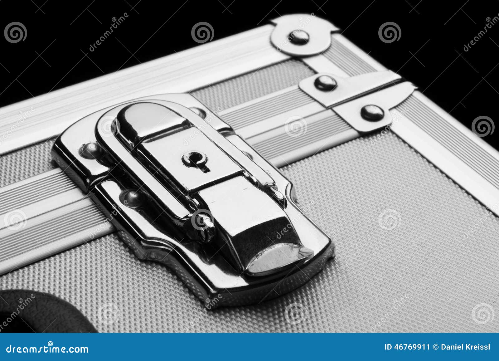 Silver suitcase stock image. Image of luggage, baggage 46769911