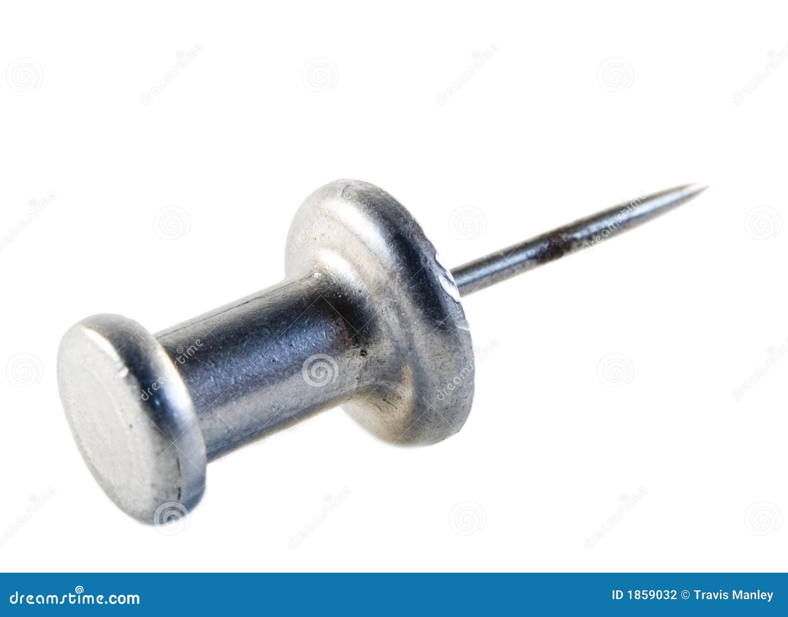 Silver Thumbtack stock photo. Image of nail, close, needle 1859032