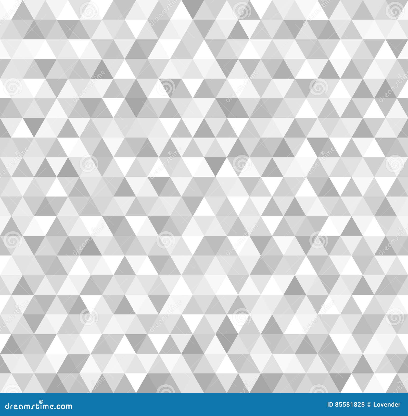 Silver Triangle Pattern. Seamless Vector Metallic Background Stock ...
