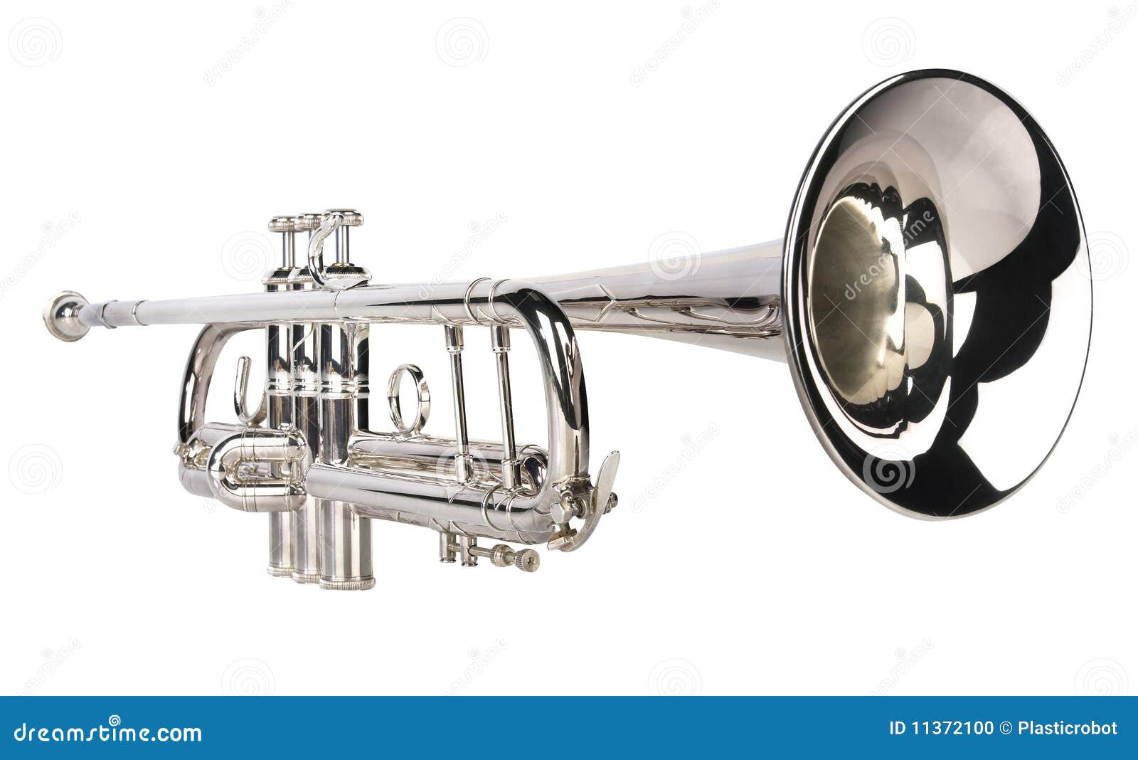 Silver Trumpet Stock Photo Image 11372100