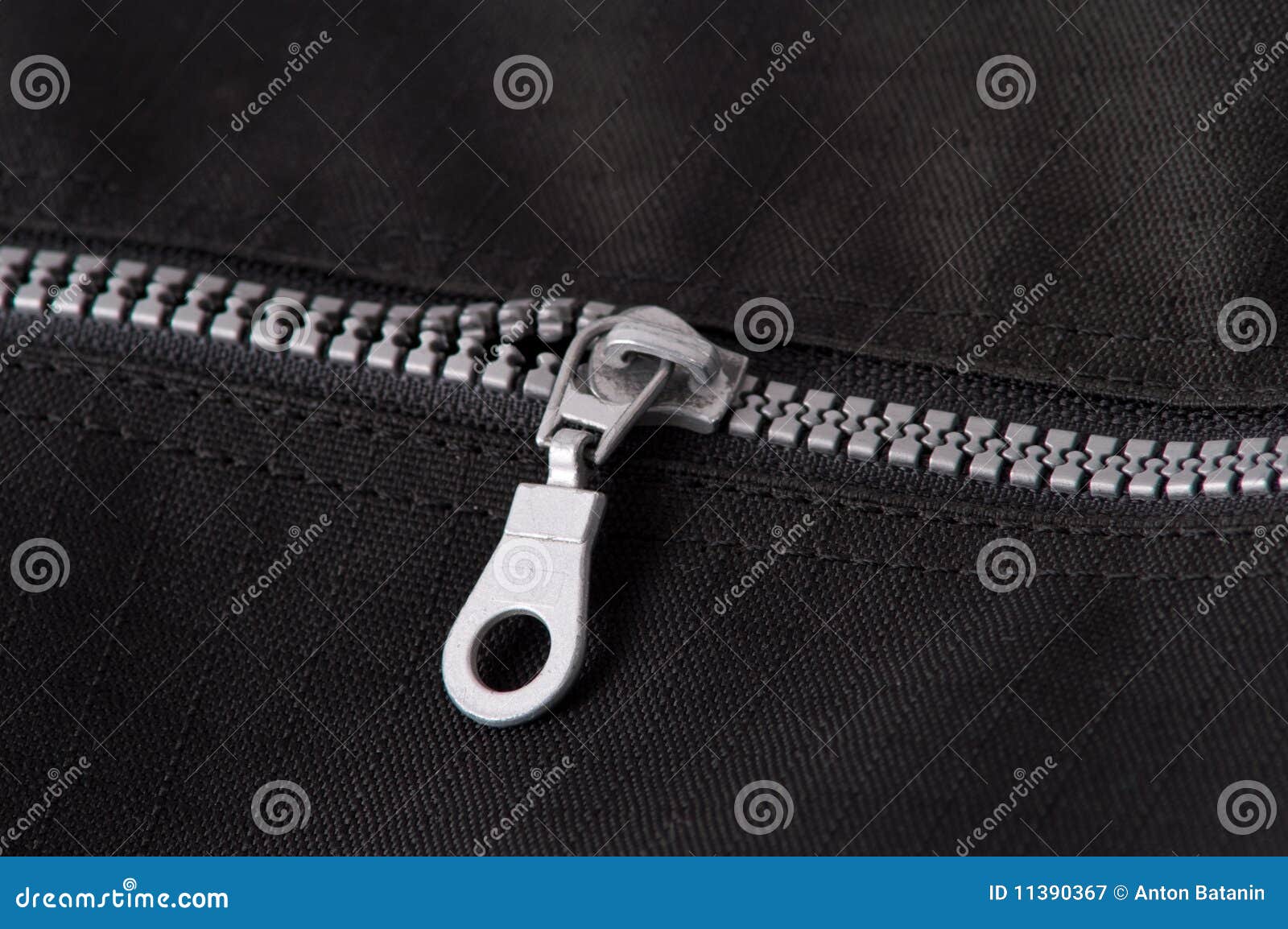 Silver zipper stock image. Image of clothing, empty, light - 11390367