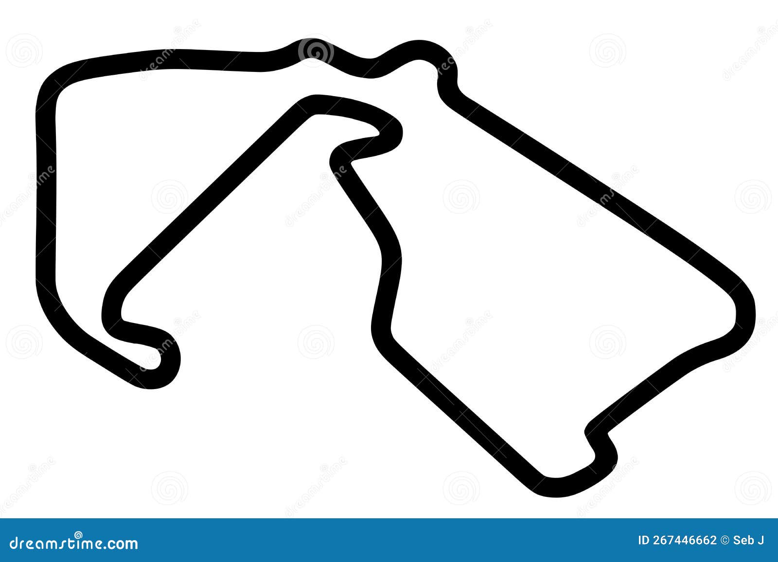 Silverstone Circuit For Motorsport And Autosport. Template For Your ...