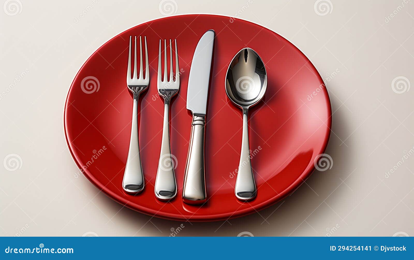 Silverware and Crockery on a Clean Table, Elegant Dining Set Generated by AI Stock Image Image