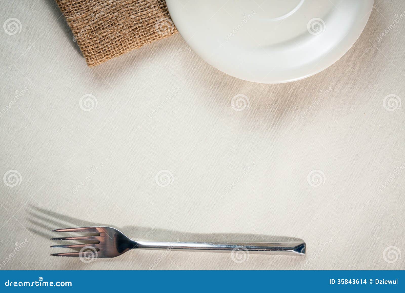 Silverware and Rustic Plate Stock Photo - Image of kitchen, dinnerware ...