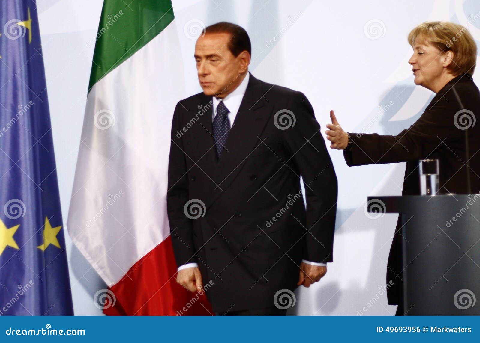 Silvio Berlusconi, Angela Merkel Editorial Photo - Image of prime ...