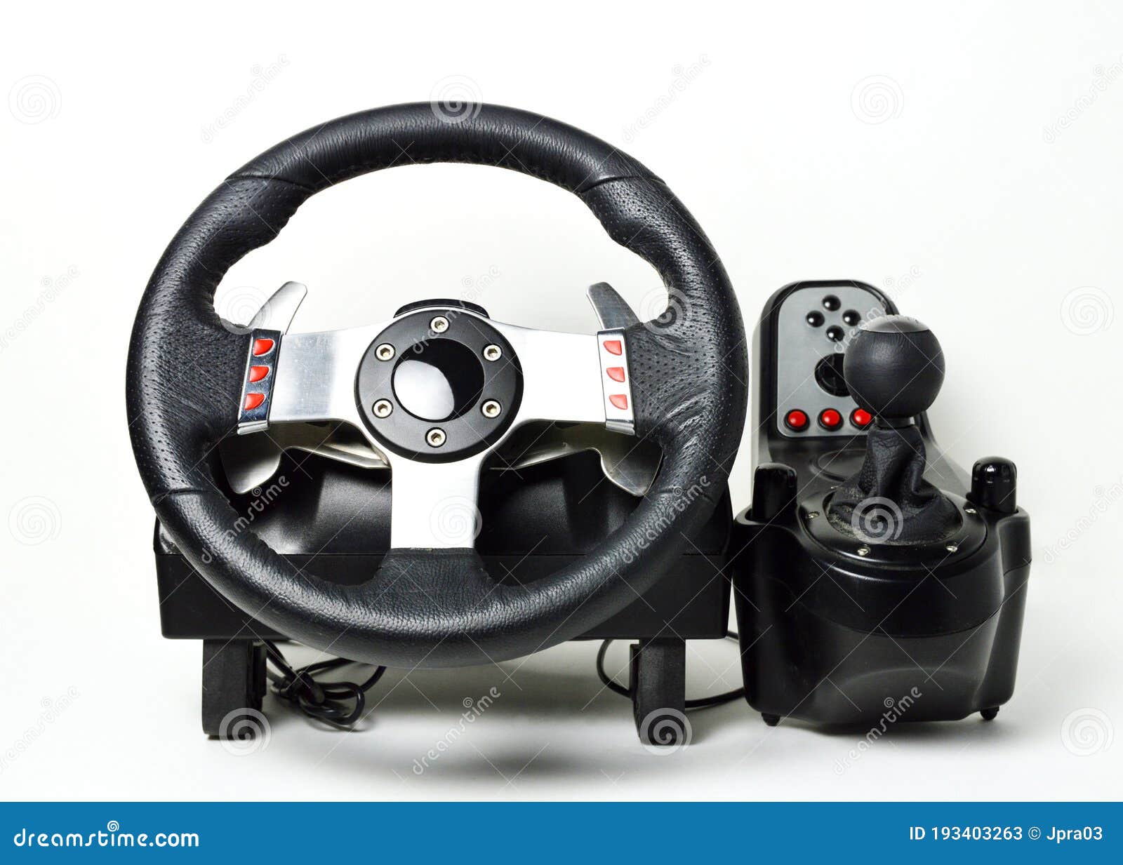 Sim Racing Wheel for Simulator Stock Image Image of device