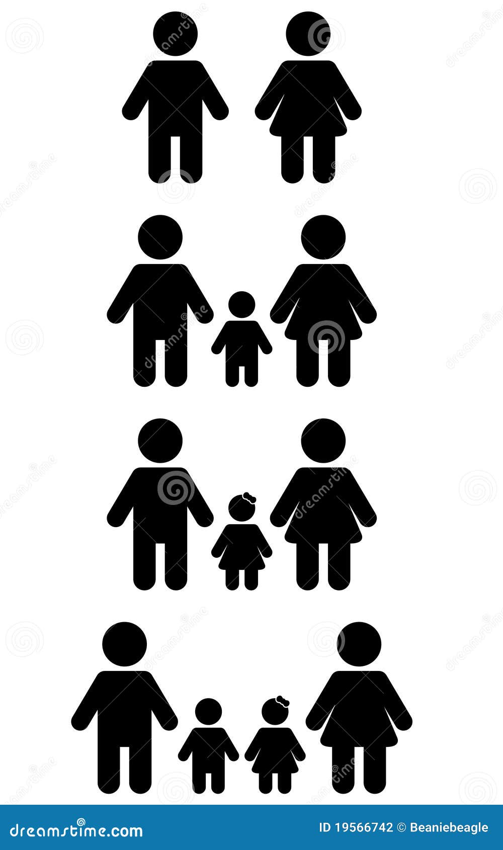 Simboli Che Rappresentano La Famiglia Simboli della famiglia illustrazione vettoriale. Illustrazione di