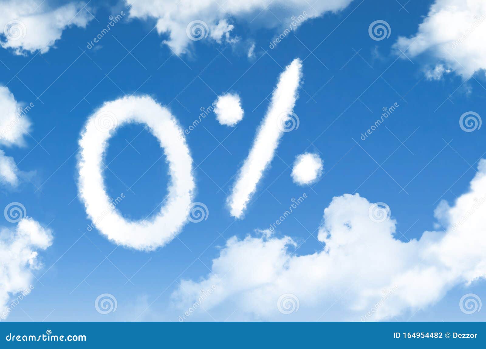 Simbolo Di Sconto Zero Percento Nuvole Nel Cielo Azzurro Fotografia come-fare-un-numero-elevato-ad-una-frazione