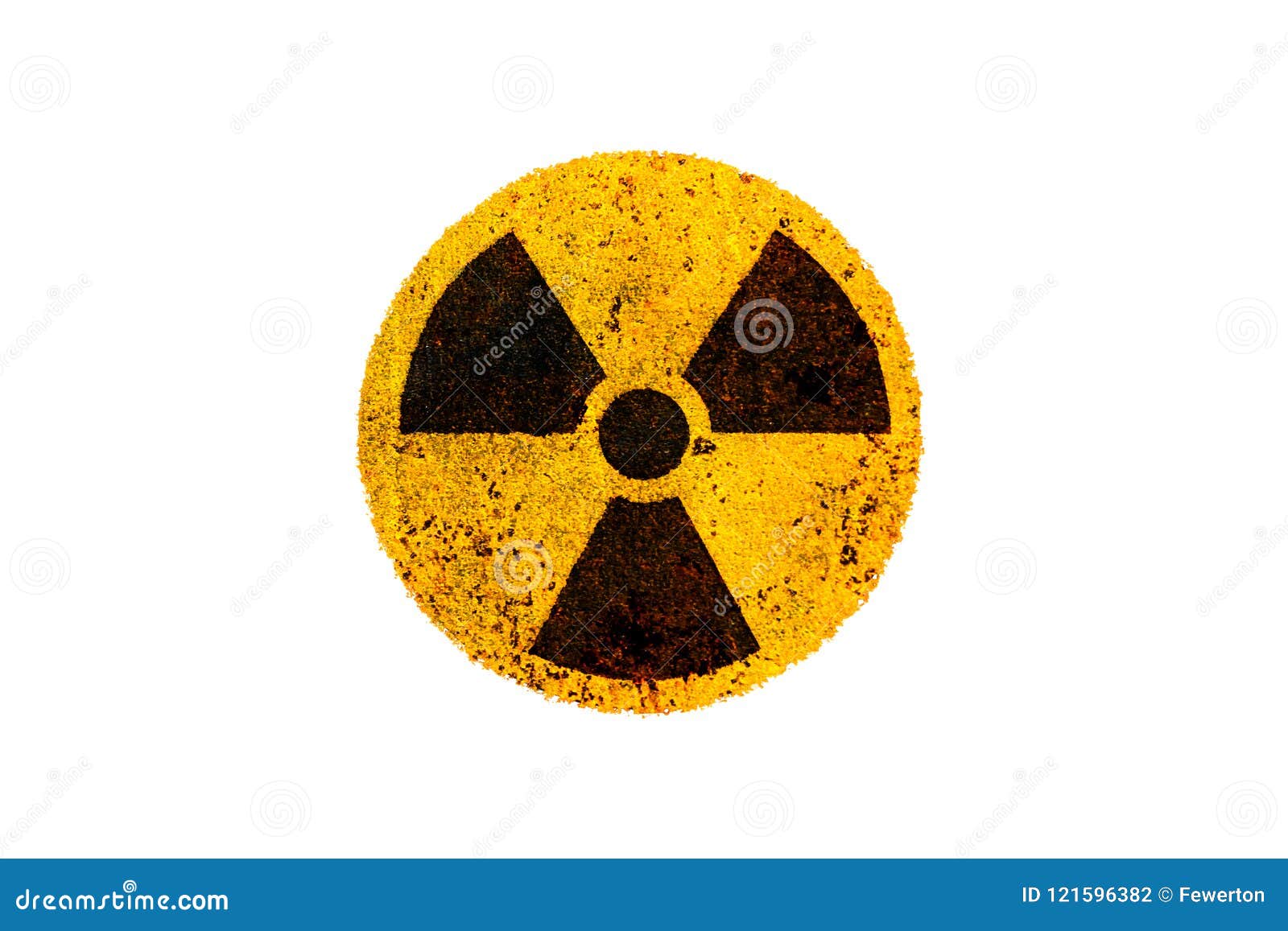 Simbolo Nucleare Radioattivo Giallo E Nero Rotondo Del Pericolo Di Radiazione Ionizzante Su Struttura Grungy Del Metallo Arruggin Illustrazione Di Stock Illustrazione Di Elemento Atomico 121596382