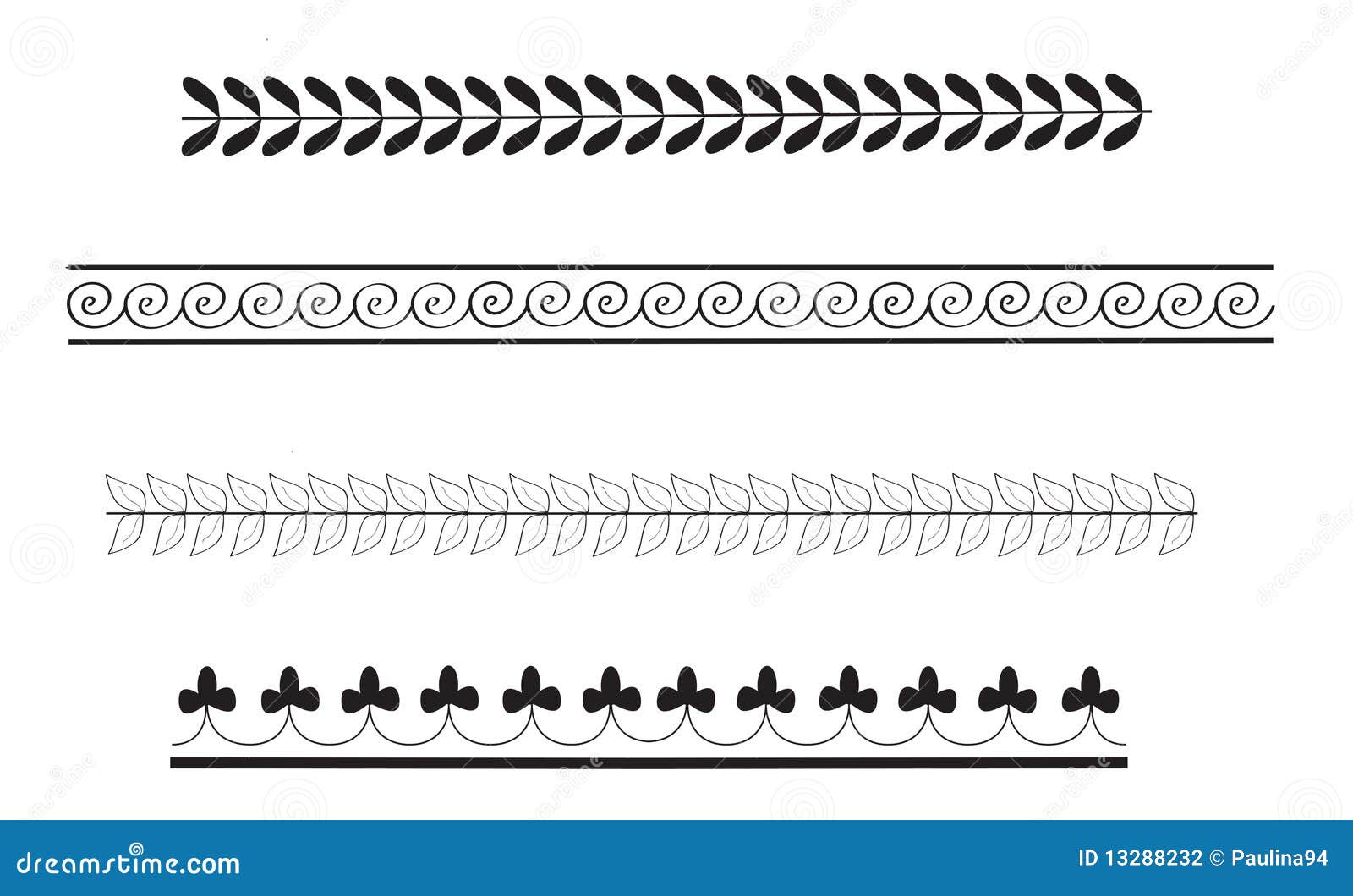 Simple Ancient Greek Border Patterns Stock Illustration ...