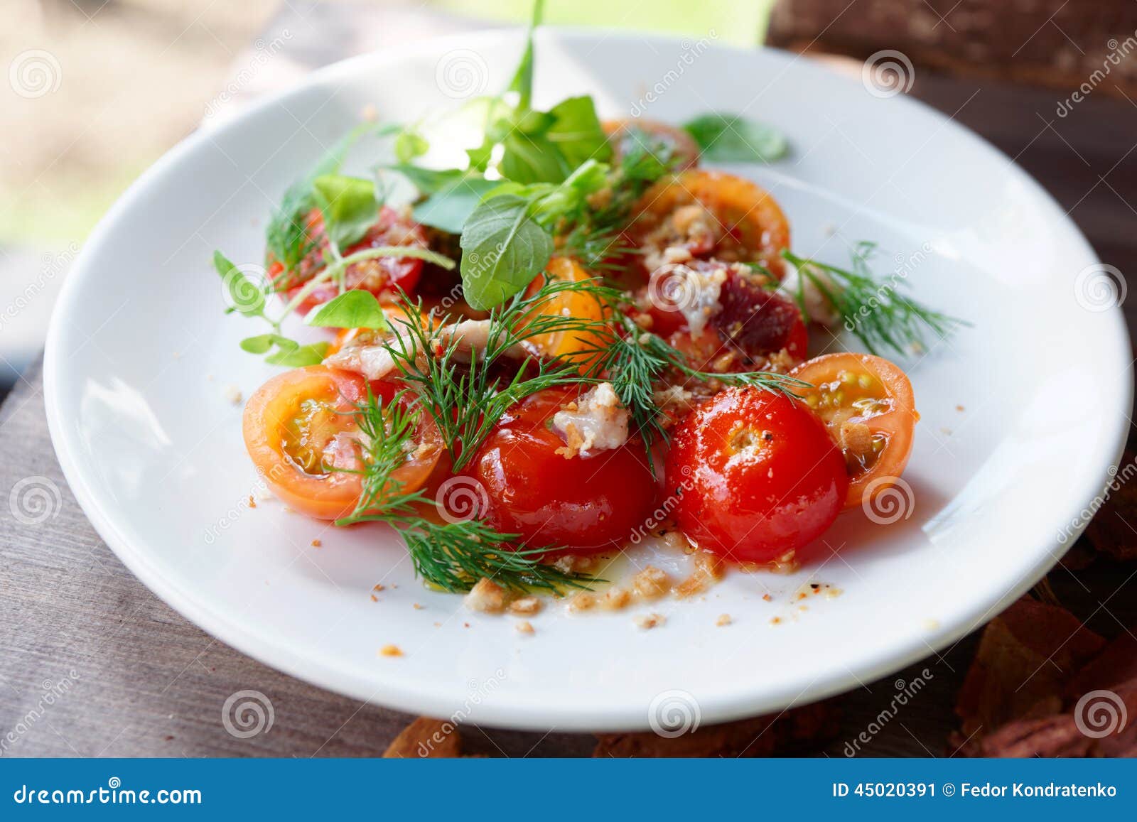 Simple Appetizer with Cherry Tomatoes and Smoked Duck Fillet Stock Image Image of savory, duck