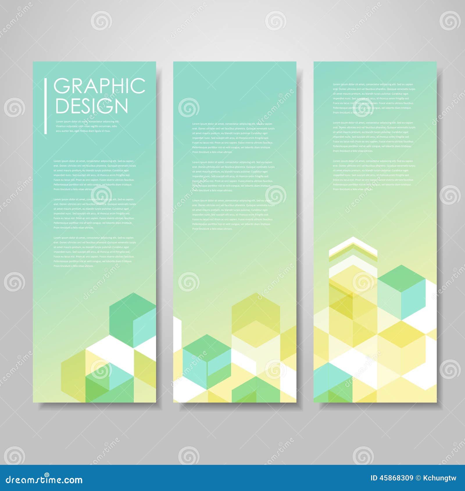 Simple Background for Banners Set with Hexagons Element Stock Vector -  Illustration of light, bright: 45868309