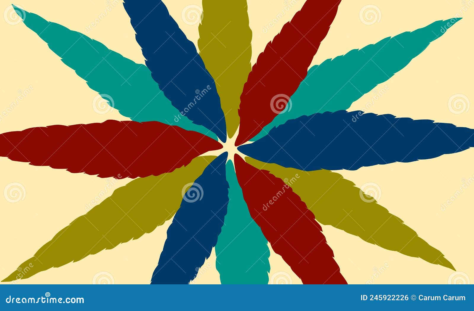 simple balsamina leaf pattern  