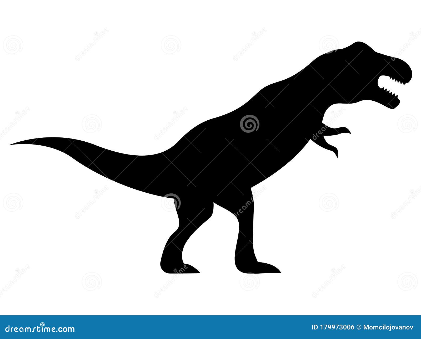 Drawing of a Tyrannosaurus Rex Stock Vector - Illustration of