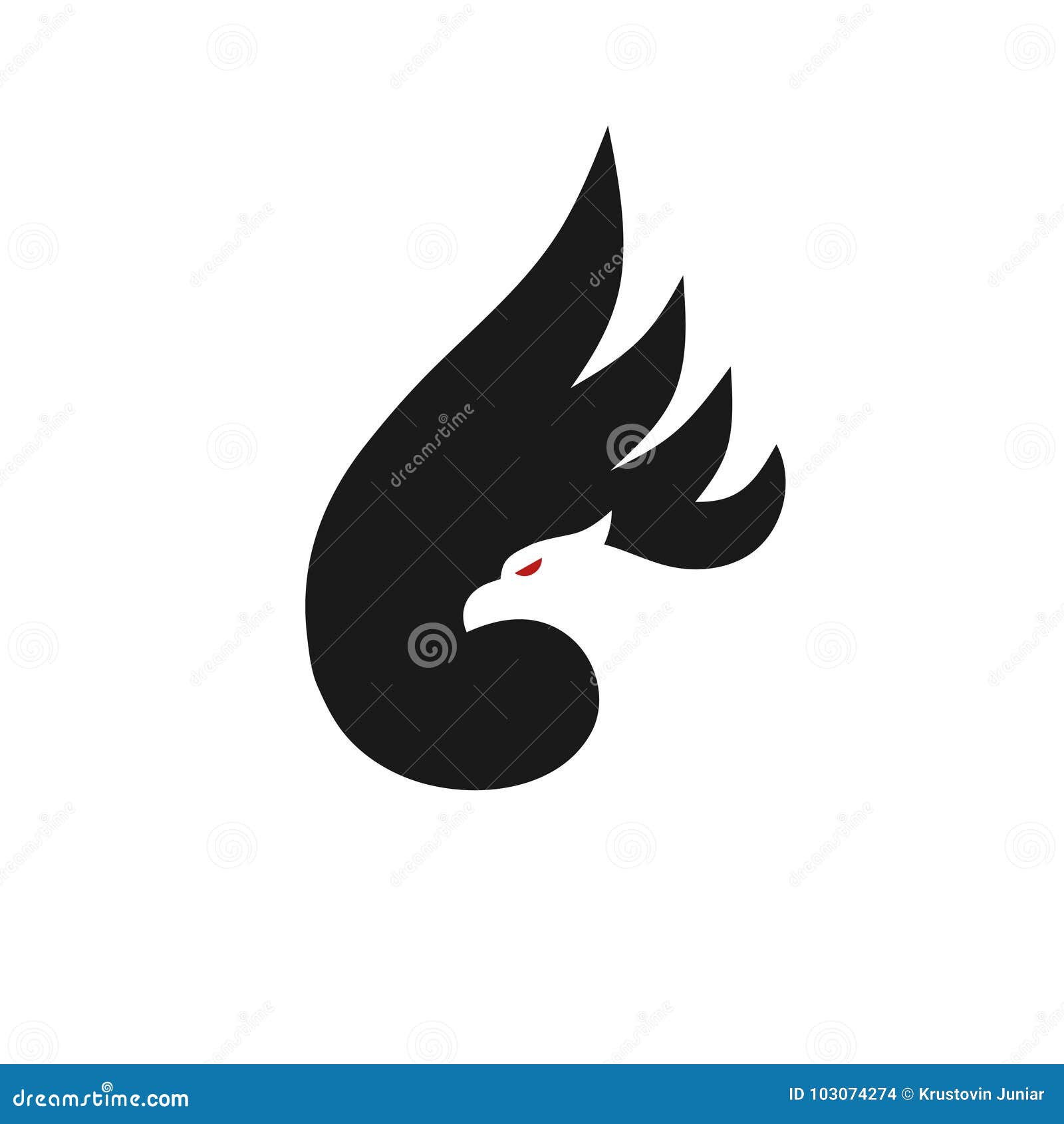 Blue Phoenix Logos Clipart Black And White Download - Phoenix