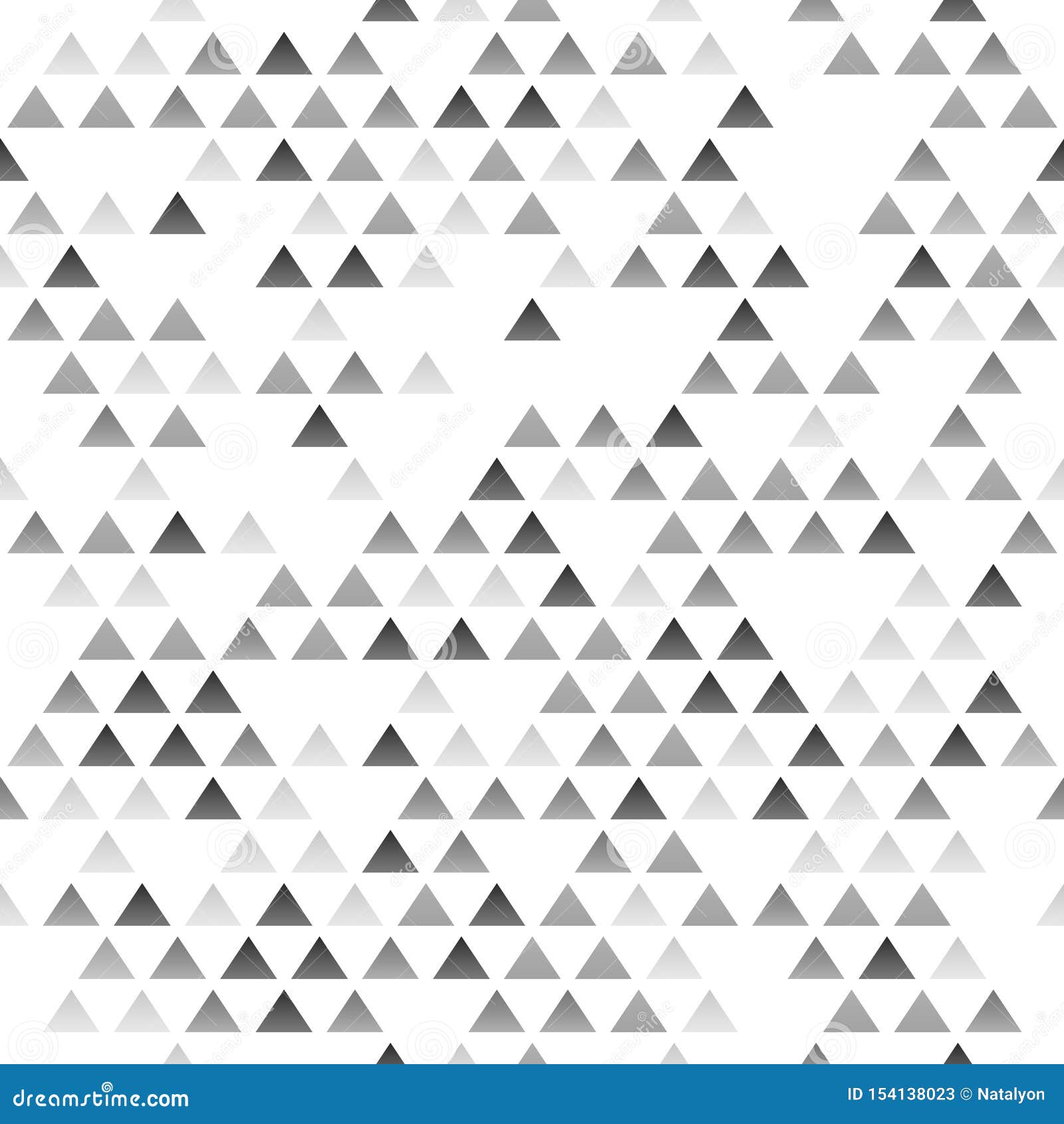 Simple Black and White Gradient Geometric Triangles Seamless Pattern ...