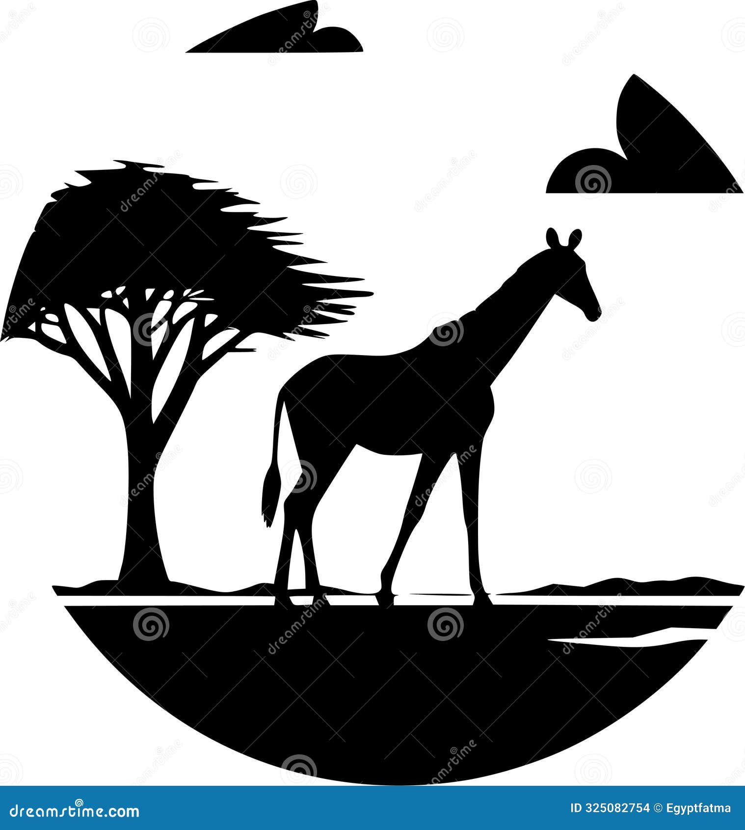 safari - black and white  