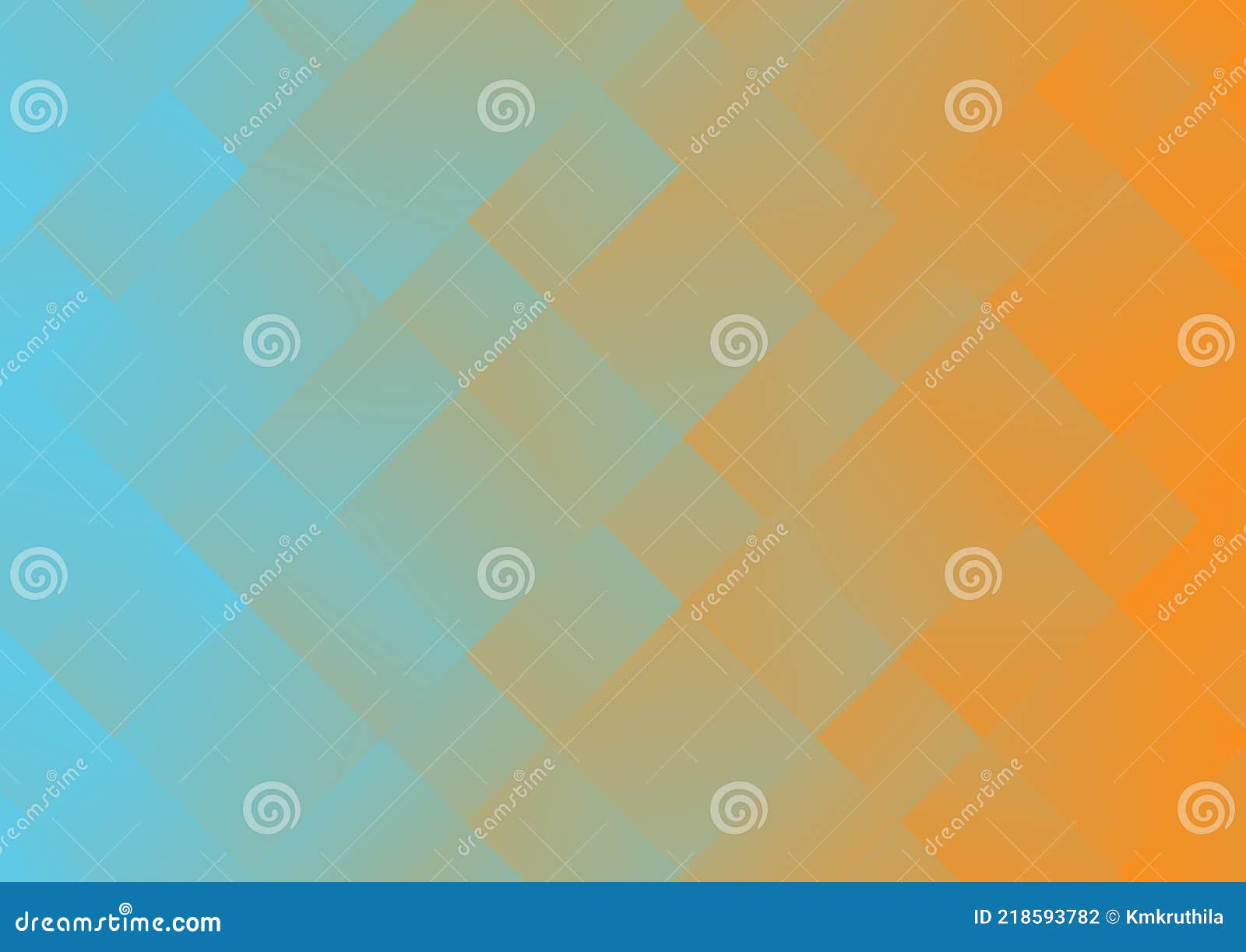Simple Blue and Orange Background Vector Graphic Stock Vector