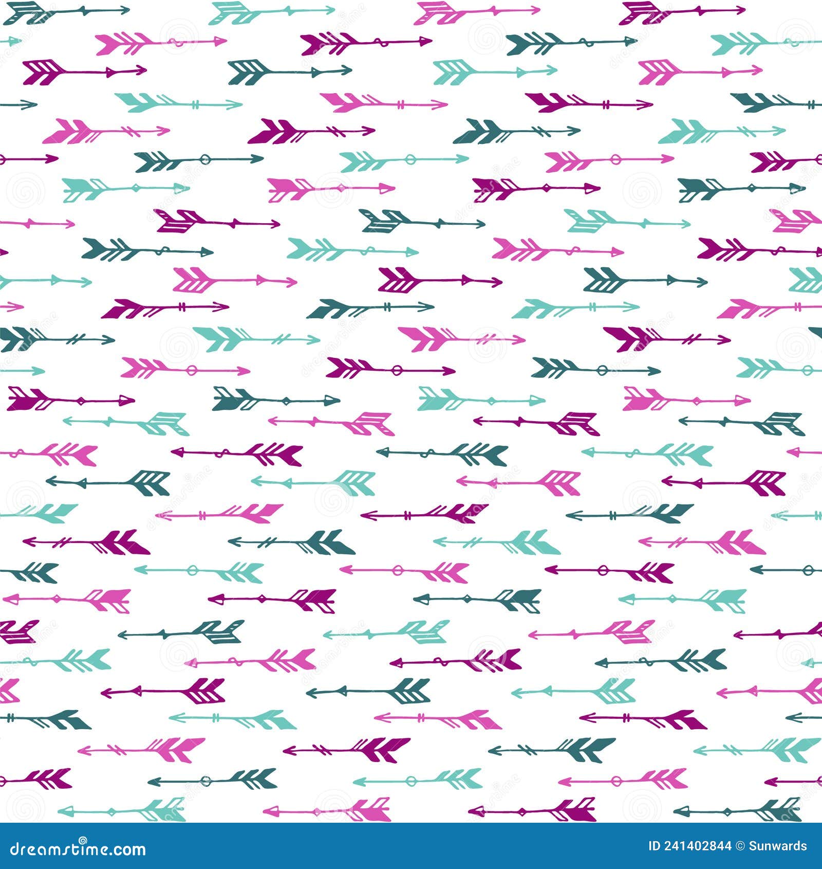 simple boho arrows graphic seamless ornament. ethnic rustic . indigenous indian theme. hand