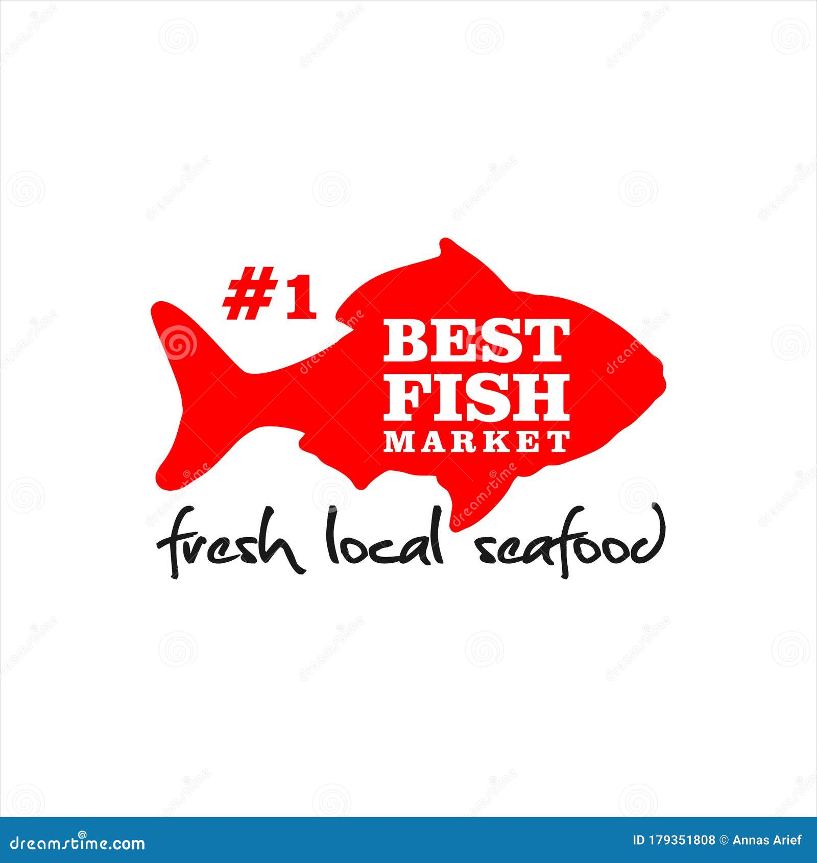 Download Simple Bold Red Fish Silhouette Vector Stock Vector ...