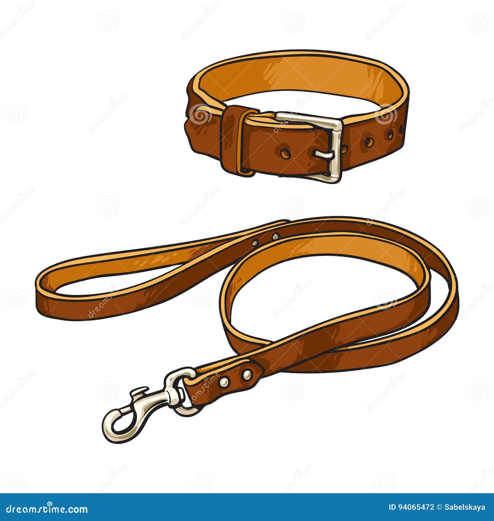 D Ring Belt Buckle Flat Sketch Stock Vector (Royalty Free
